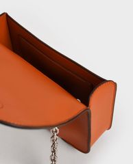 CHARLES & KEITH - Túi đeo vai nữ chữ nhật Satin Scarf Double Strap