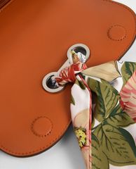 CHARLES & KEITH - Túi đeo vai nữ chữ nhật Satin Scarf Double Strap