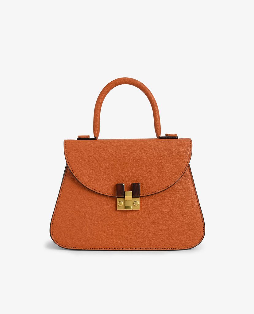 CHARLES & KEITH - Túi xách tay nữ hình thang Embellished Sculptural