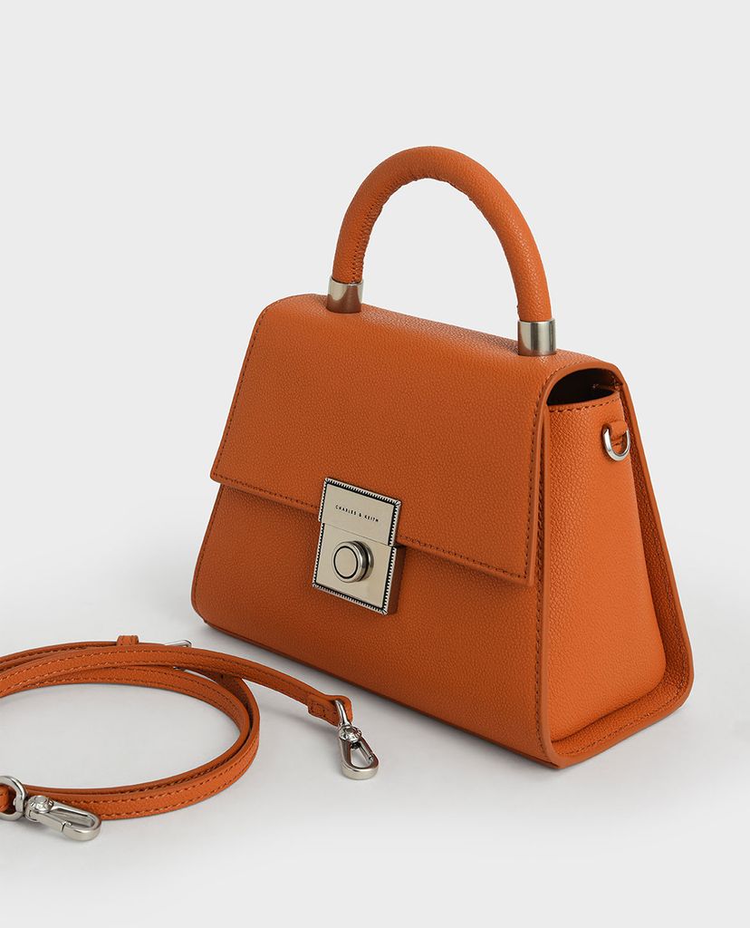 CHARLES & KEITH - Túi xách tay nữ hình thang Trapeze Top Handle