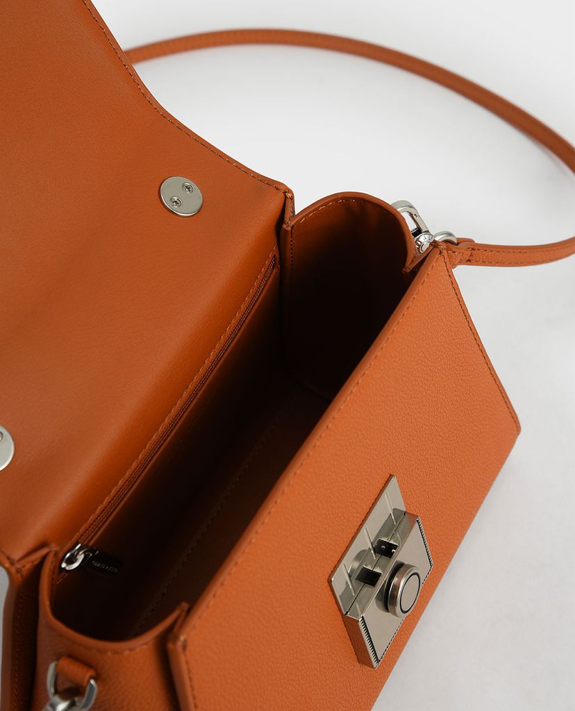 CHARLES & KEITH - Túi xách tay nữ hình thang Trapeze Top Handle