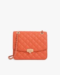 CHARLES & KEITH - Túi đeo vai nữ chữ nhật Quilted Chain Strap