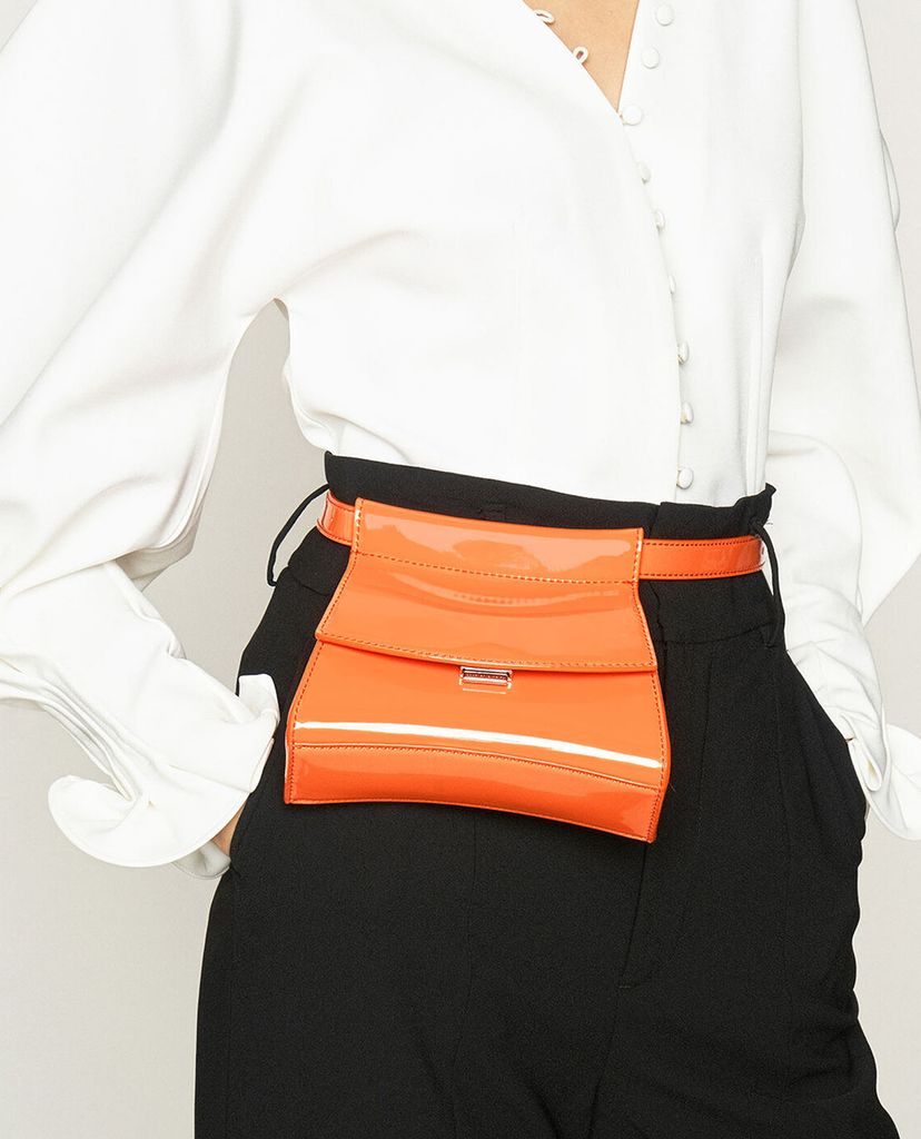 CHARLES & KEITH - Túi đeo chéo nữ Patent Belt