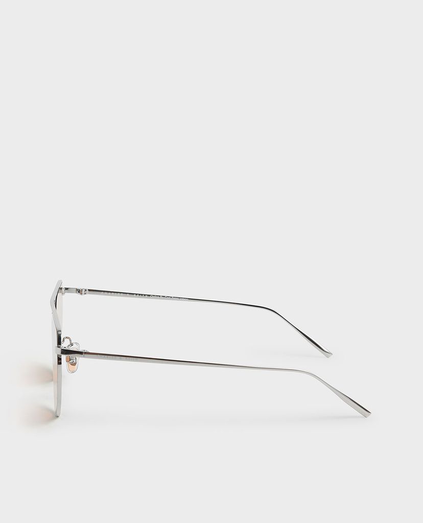 CHARLES & KEITH - Kính mát nữ thời trang Thin Metal Frame