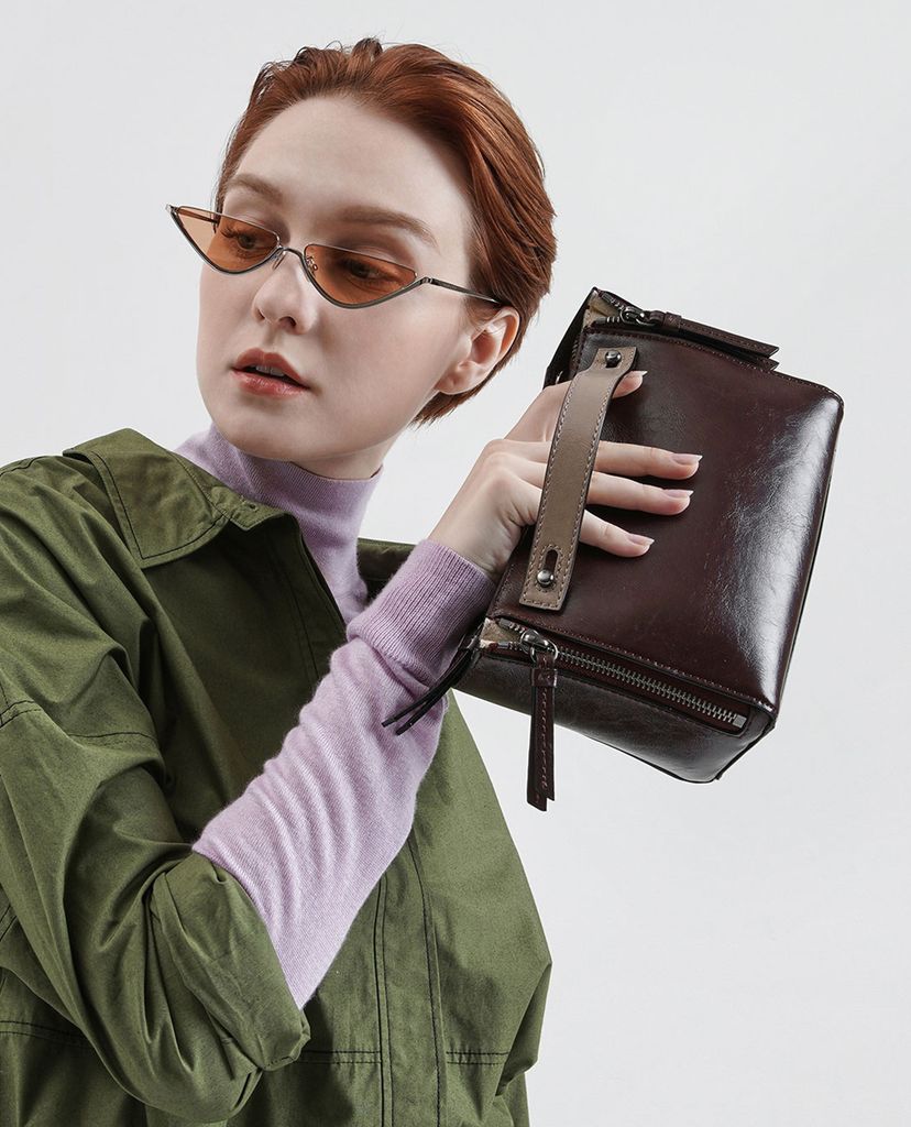 CHARLES & KEITH - Kính mát gọng mắt mèo Thin Metal Frame