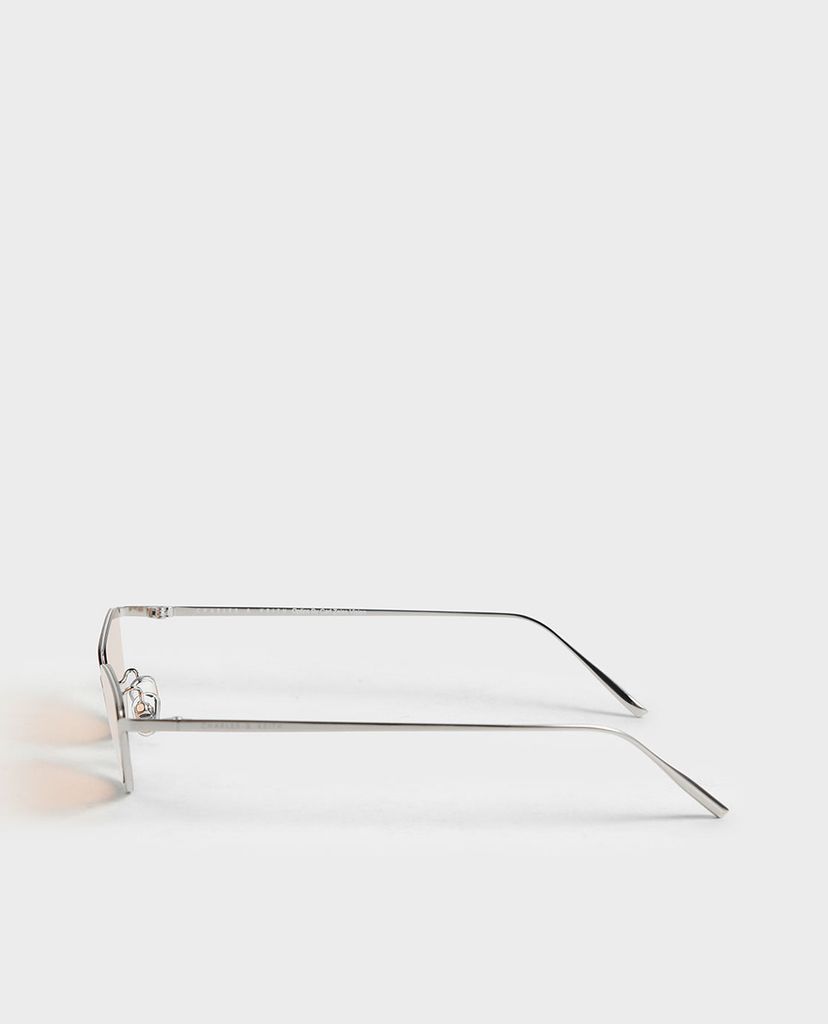 CHARLES & KEITH - Kính mát gọng mắt mèo Thin Metal Frame