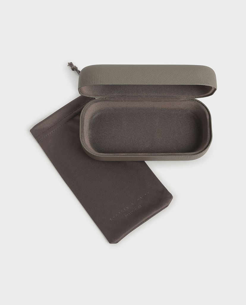 CHARLES & KEITH - Kính mát gọng mắt mèo Thin Metal Frame