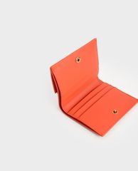 CHARLES & KEITH - Ví nữ mini dạng gập Zip Around