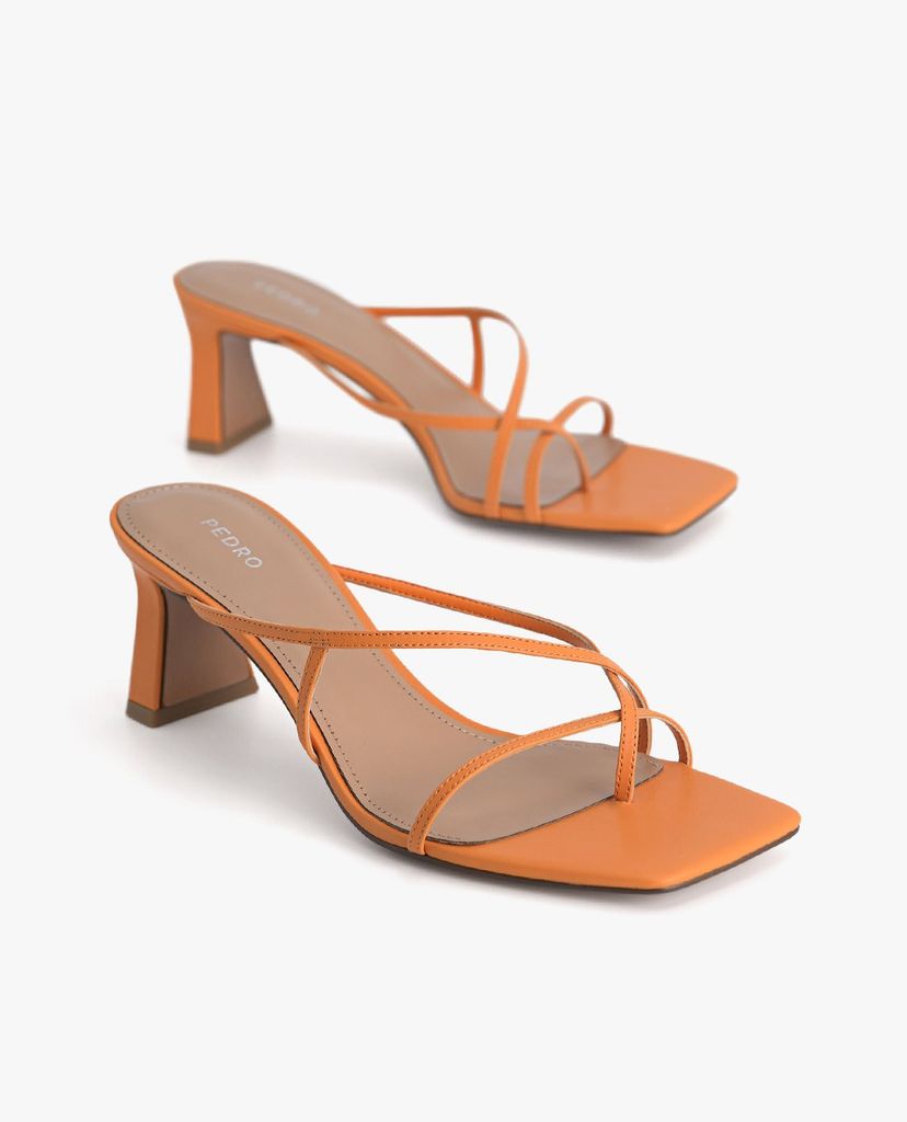 PEDRO - Giày sandals cao gót hở mũi quai mảnh xỏ ngón thời trang