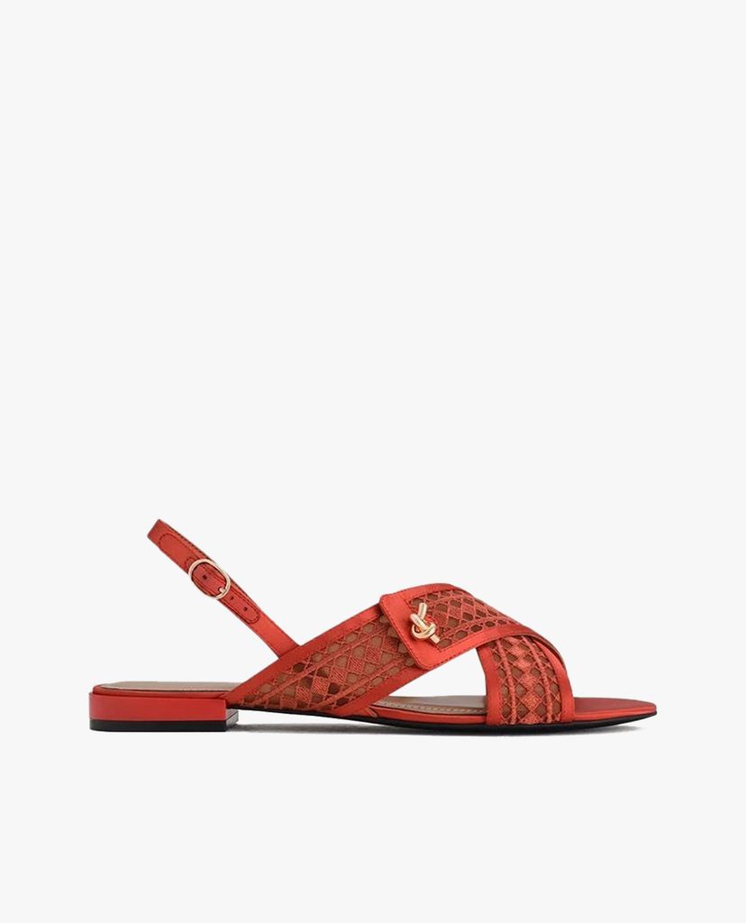 PEDRO - Giày sandal nữ quai chéo Mesh Slingback