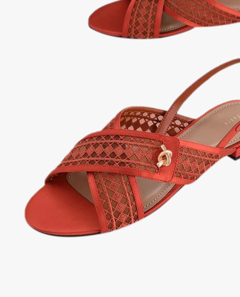 PEDRO - Giày sandal nữ quai chéo Mesh Slingback
