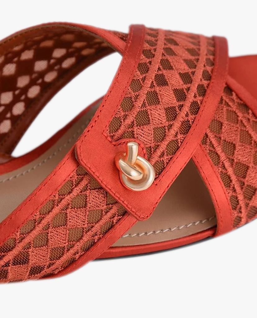 PEDRO - Giày sandal nữ quai chéo Mesh Slingback