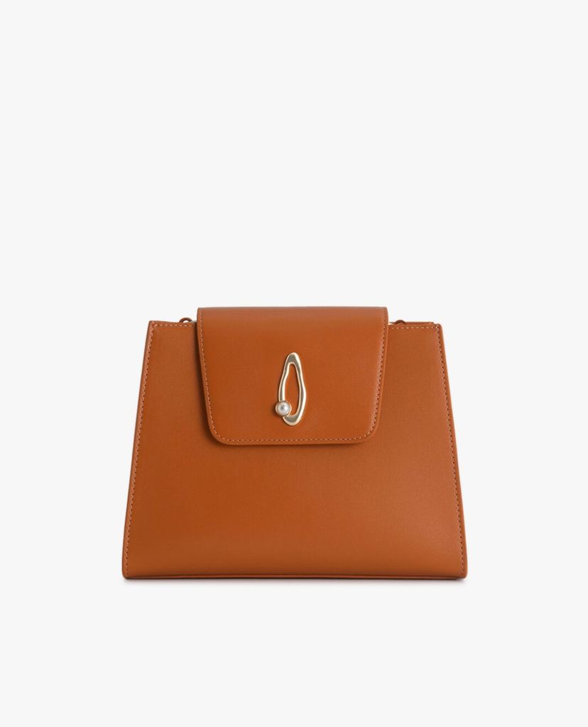 PEDRO - Túi xách tay nữ chữ nhật Leather Top Pearl Strap