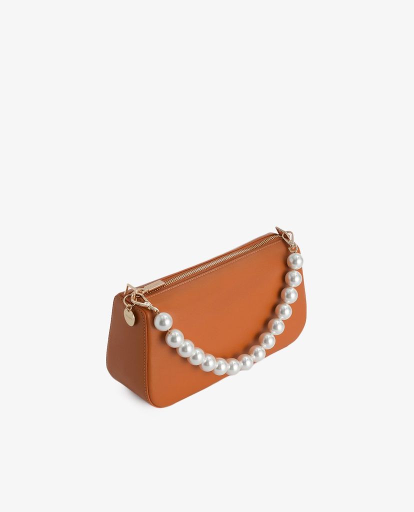 PEDRO - Túi đeo chéo nữ Leather Top With Pearl Detailing