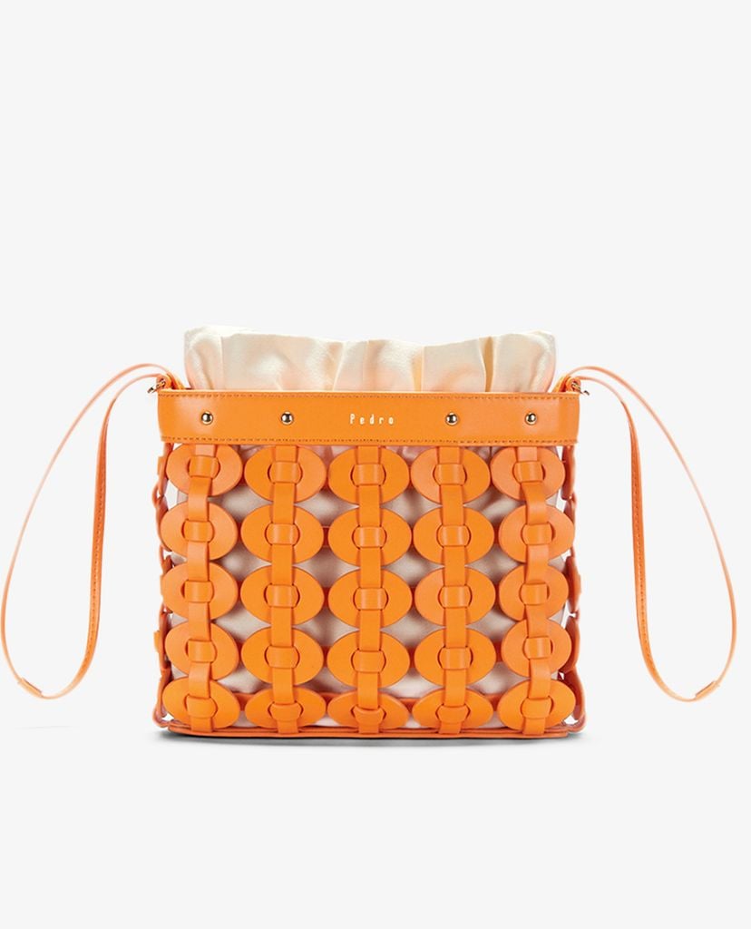PEDRO - Túi đeo chéo nữ Braided Textured Drawstring