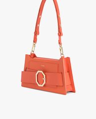 PEDRO - Túi đeo vai nữ hình thang Octagon Buckled Leather