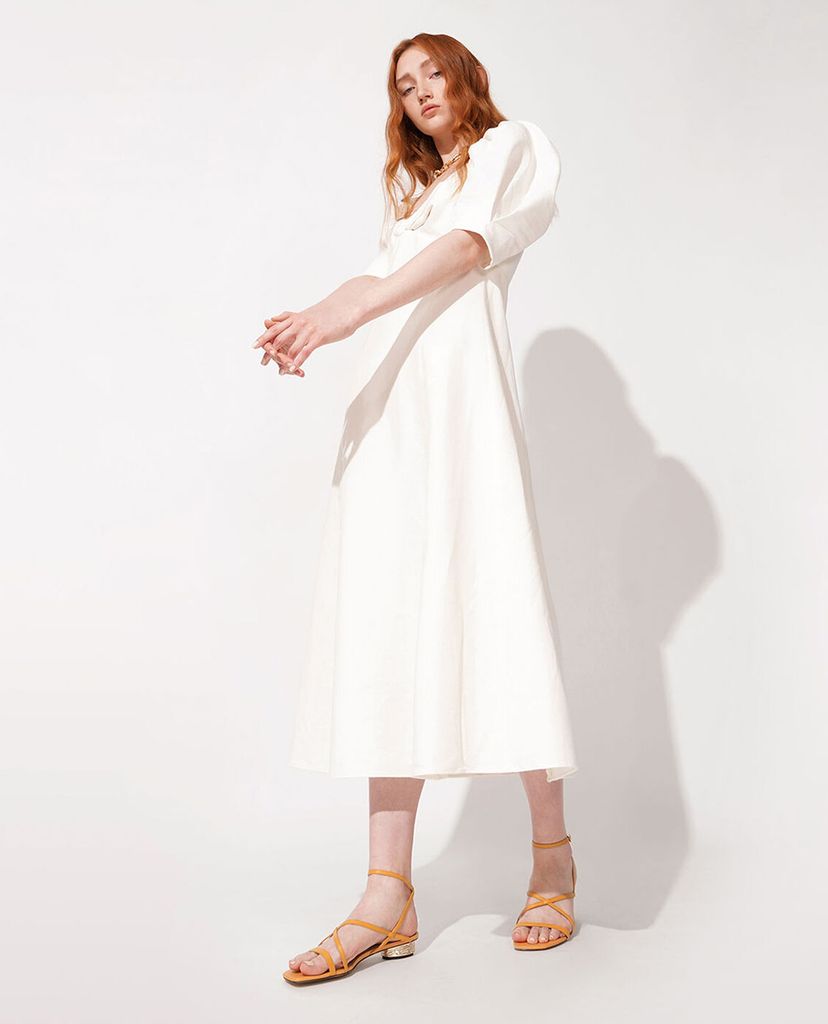 CHARLES & KEITH - Giày sandal nữ quai mảnh Leather Strappy