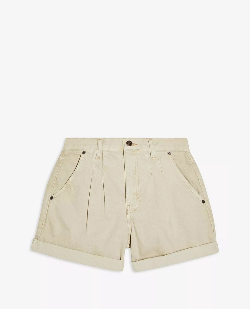 TOPSHOP - Quần shorts nữ denim CONSIDERED Sand Balloon High Waist