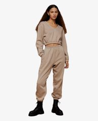 TOPSHOP - Quần jogger nữ bo gấu Undertone Stone Plain