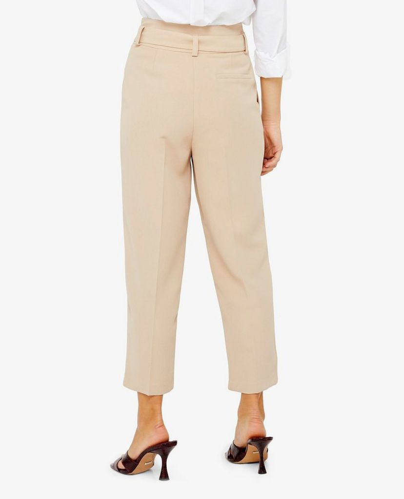 TOPSHOP - Quần kiểu nữ lưng cao phối thắt lưng PETITE Stone Buckle Peg