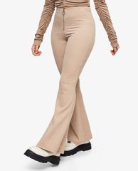 TOPSHOP - Quần kiểu nữ ống loe Stone Corduroy Ribbed