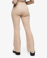 TOPSHOP - Quần kiểu nữ ống loe Stone Corduroy Ribbed