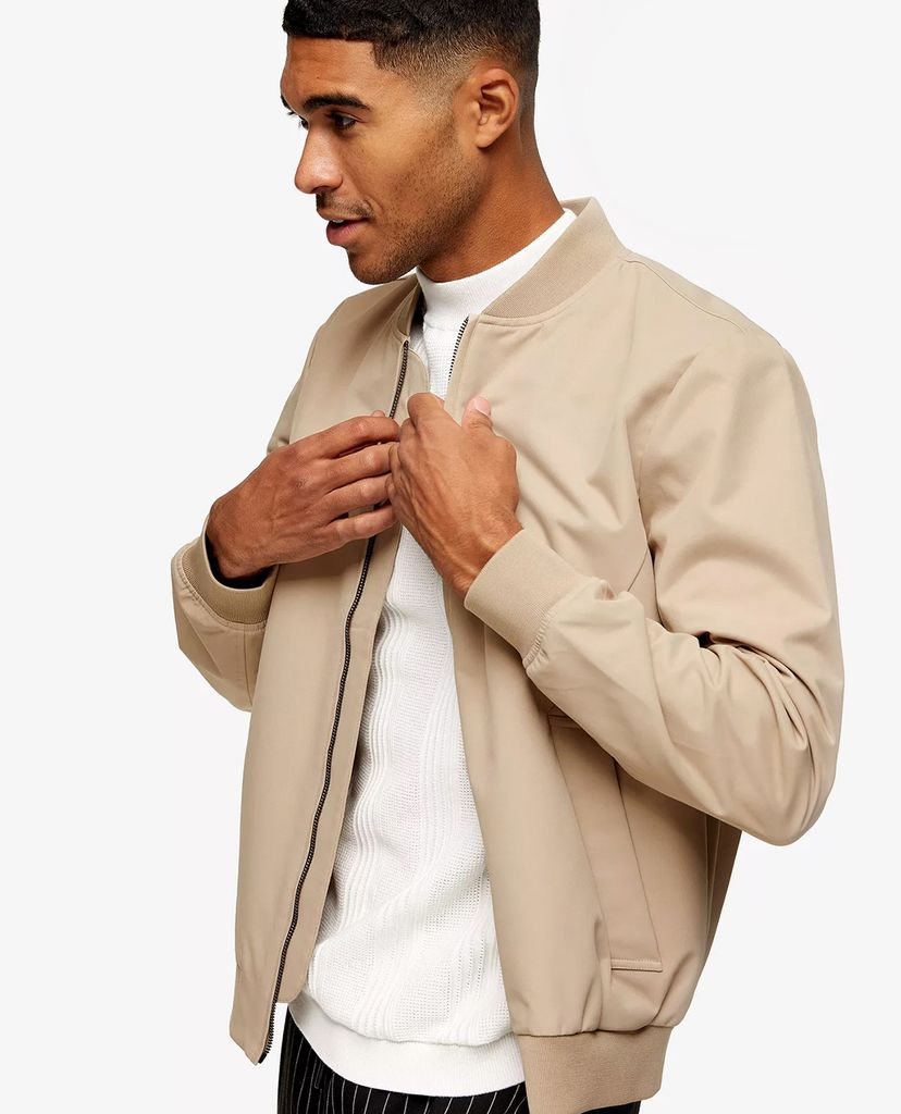 TOPMAN - Áo khoác nam bomber CONSIDERED Stone