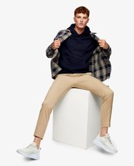 TOPMAN - Quần jogger nam lưng thun không bo gấu Light Stone Skinny