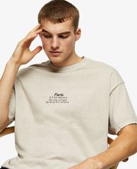 TOPMAN - Áo thun nam ngắn tay Stone Paris