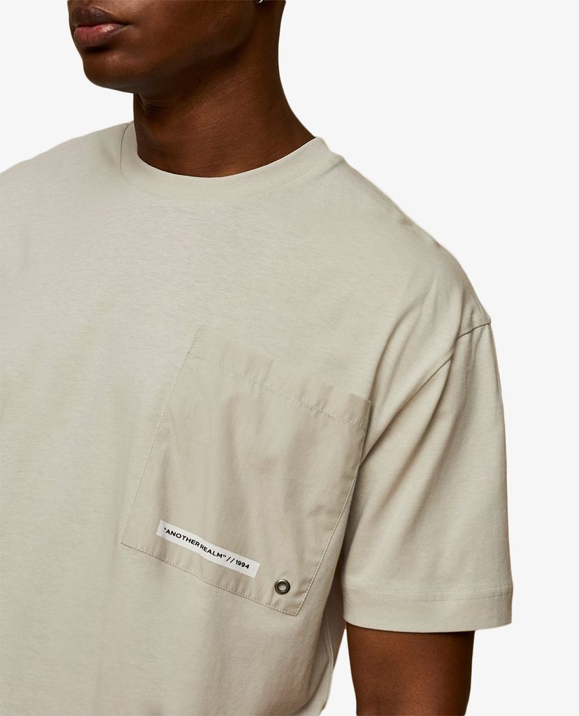 TOPMAN - Áo thun nam ngắn tay Stone Print Bungee