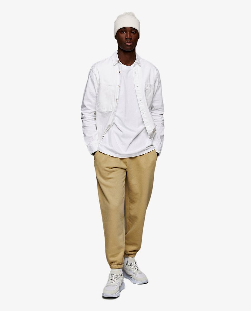 TOPMAN - Quần jogger nam lưng thun Stone Wash