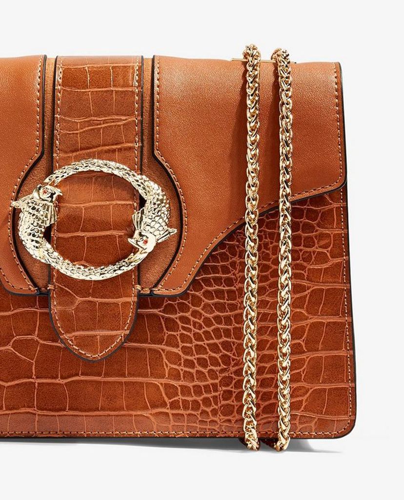 TOPSHOP - Túi đeo vai nữ phom chữ nhật OCEAN Tan Chain