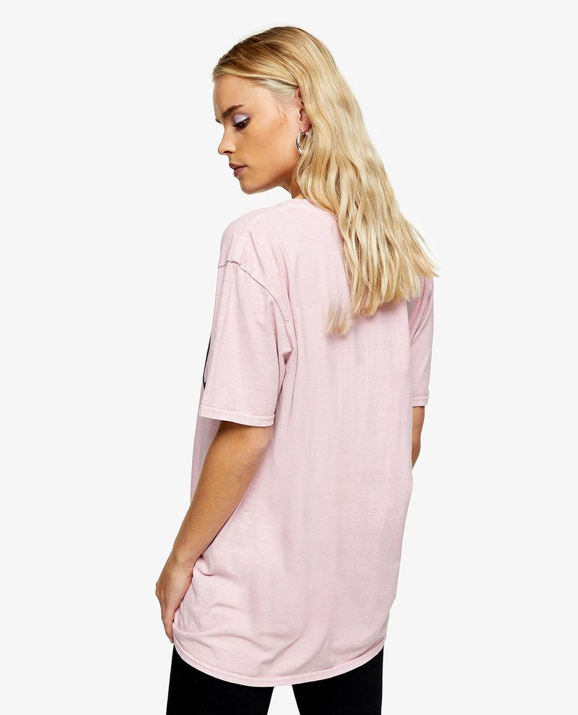 TOPSHOP - Áo thun nữ ngắn tay cổ tròn phom suông thời trang