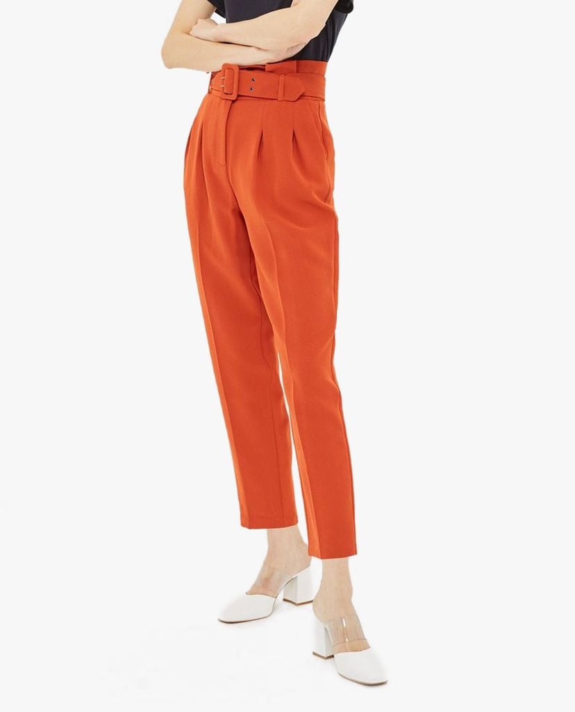 TOPSHOP - Quần kiểu nữ phom suông Belted Eyelet Pegged