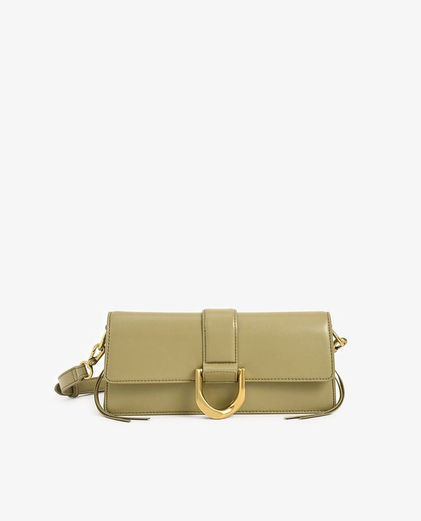 CHARLES & KEITH - Túi đeo vai nữ chữ nhật Metallic Buckle