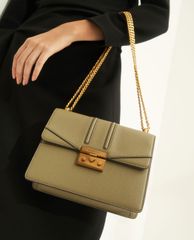 CHARLES & KEITH - Túi đeo vai phom chữ nhật Metallic Push Lock
