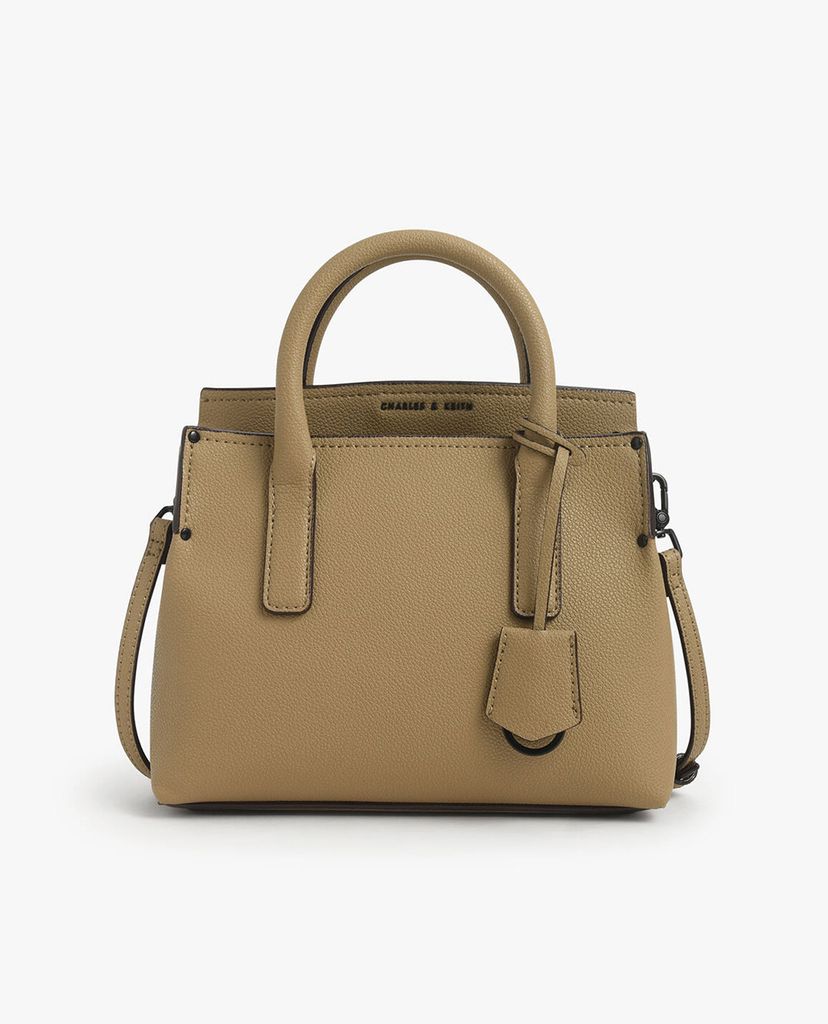 CHARLES & KEITH - Túi đeo vai nữ chữ nhật Double Handle