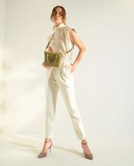CHARLES & KEITH - Túi xách tay nữ phom vuông Textured Panelled