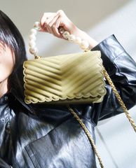 CHARLES & KEITH - Túi đeo chéo nữ chữ nhật Pearl Embellished
