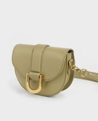 CHARLES & KEITH - Túi đeo vai nữ Mini Gabine Saddle