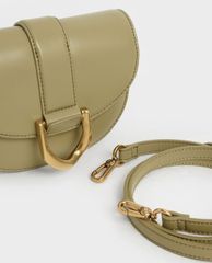 CHARLES & KEITH - Túi đeo vai nữ Mini Gabine Saddle