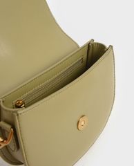 CHARLES & KEITH - Túi đeo vai nữ Mini Gabine Saddle