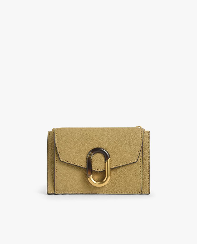 CHARLES & KEITH - Ví đựng name card nữ Croc Effect Stone Embellished