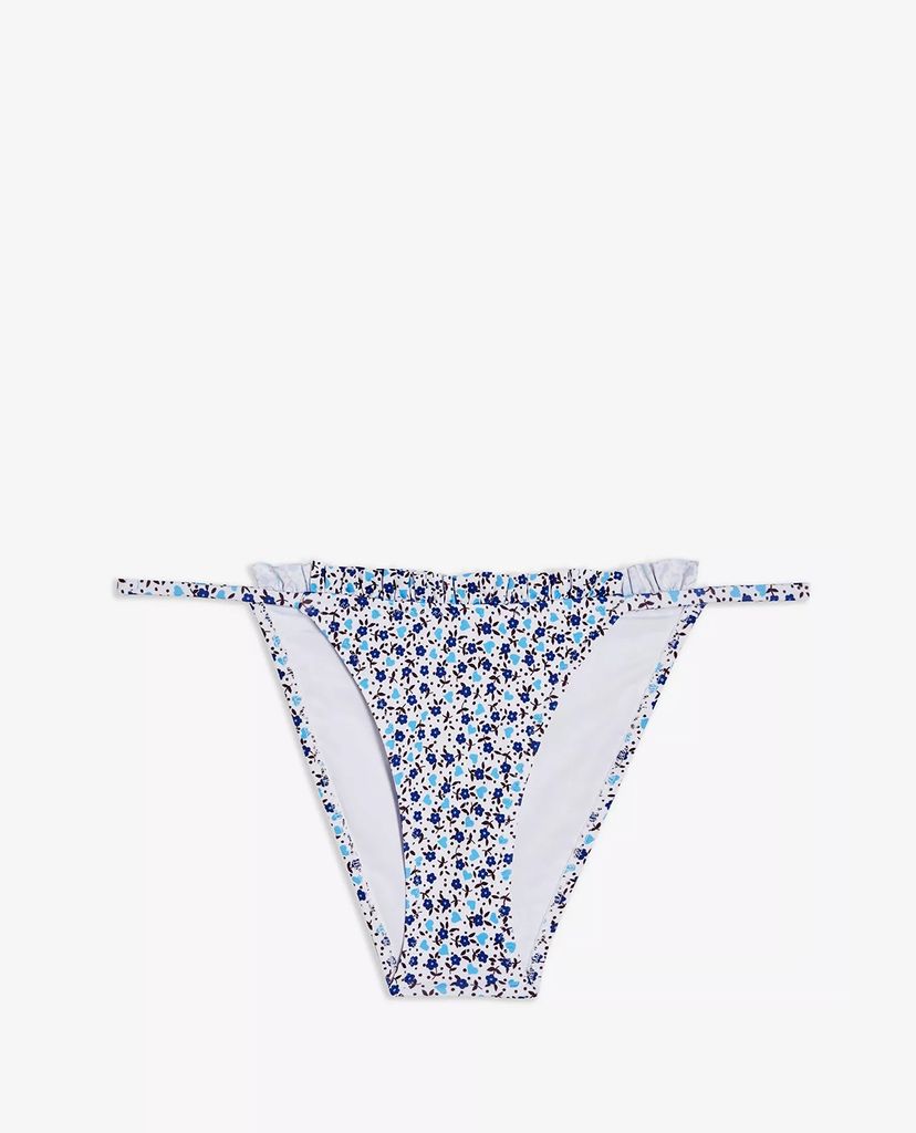 TOPSHOP - Quần bơi nữ tam giác White Daisy Frill High Leg