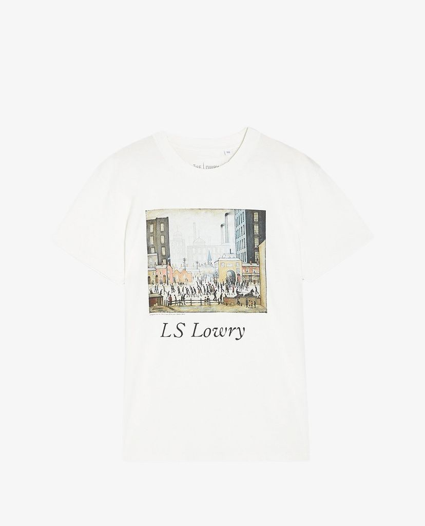 TOPSHOP - Áo thun nữ tay ngắn cổ tròn Lowry Print In White By & Finally