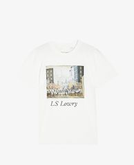 TOPSHOP - Áo thun nữ tay ngắn cổ tròn Lowry Print In White By & Finally