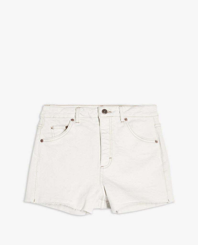 TOPSHOP - Quần shorts nữ denim CONSIDERED Premium White Mom