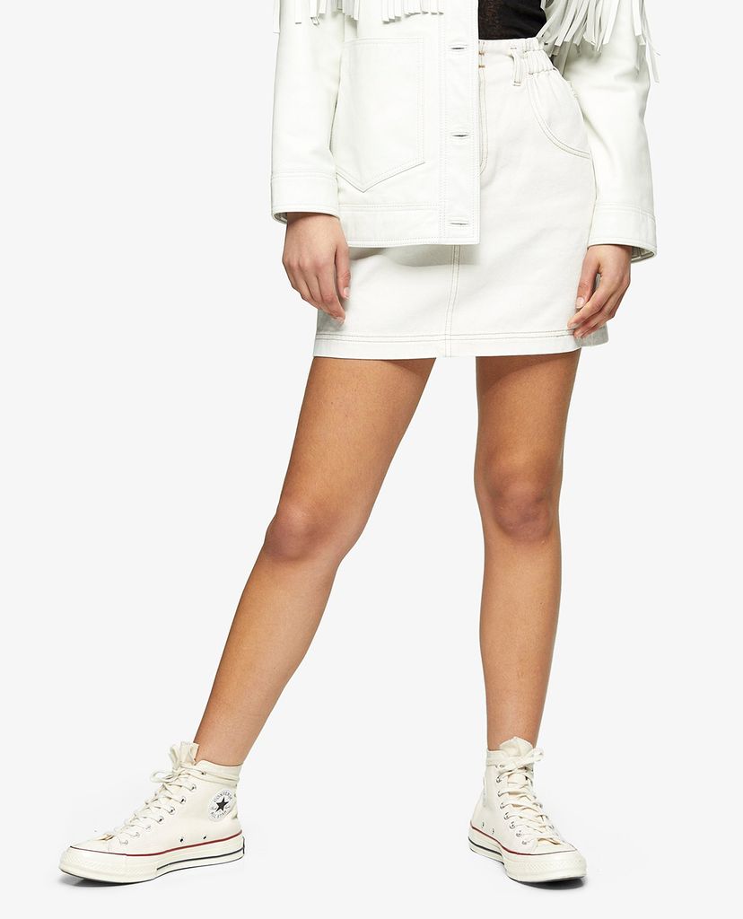 TOPSHOP - Chân váy mini denim Paperbag