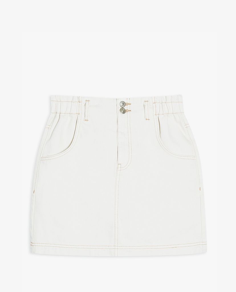 TOPSHOP - Chân váy mini denim Paperbag