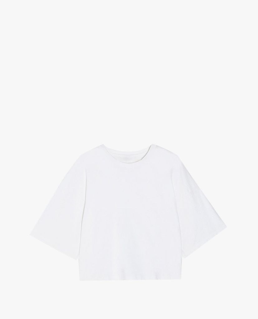 TOPSHOP - Áo thun nữ phom suông tay lỡ White Washed Boxy